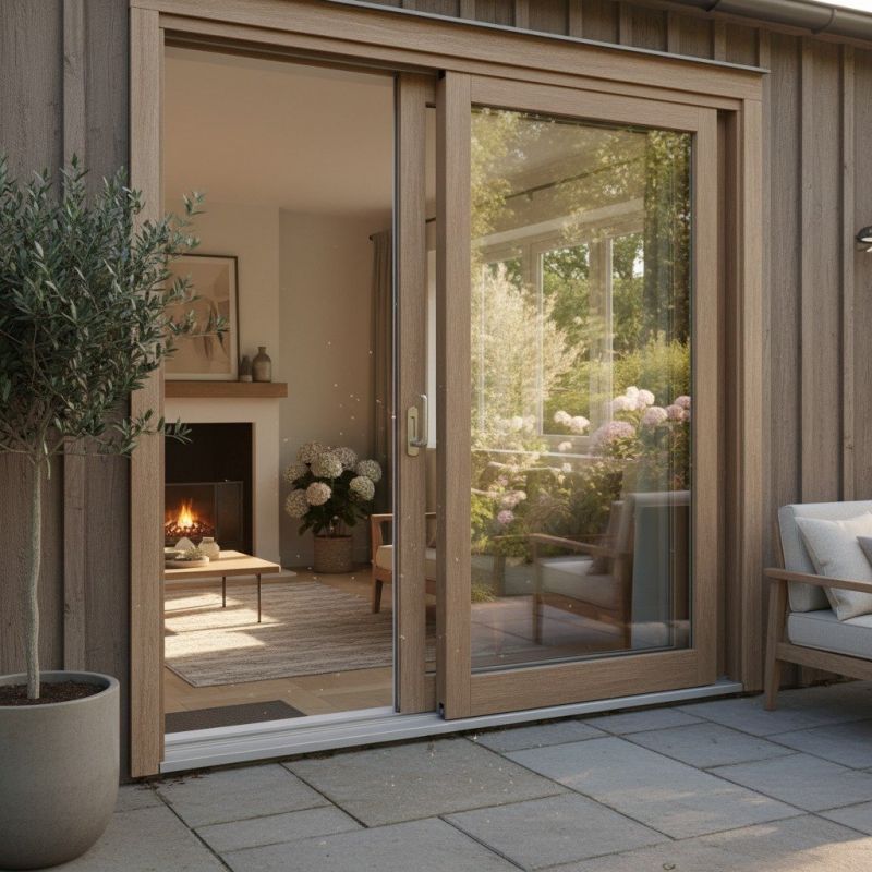 Wood Sliding Door Installation in Raleigh, NC